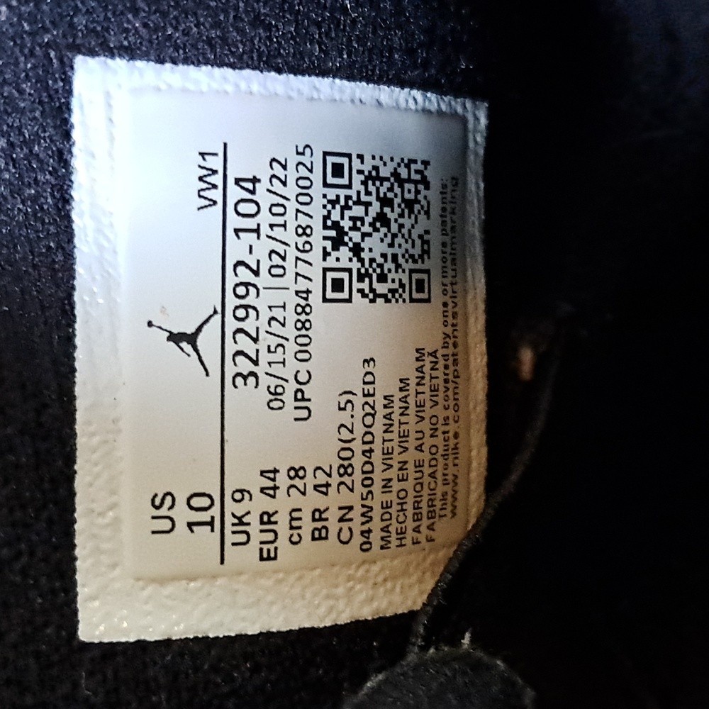 Nike Men Air Jordan 6 Concord Size 10 Basketball Athletic Athleisure Activewear - Picture 7 of 8